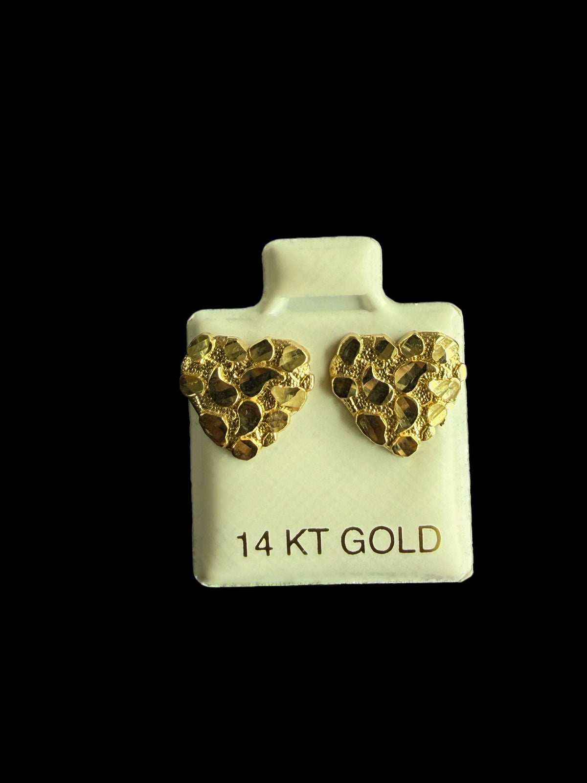 Heart Nugget Earrings