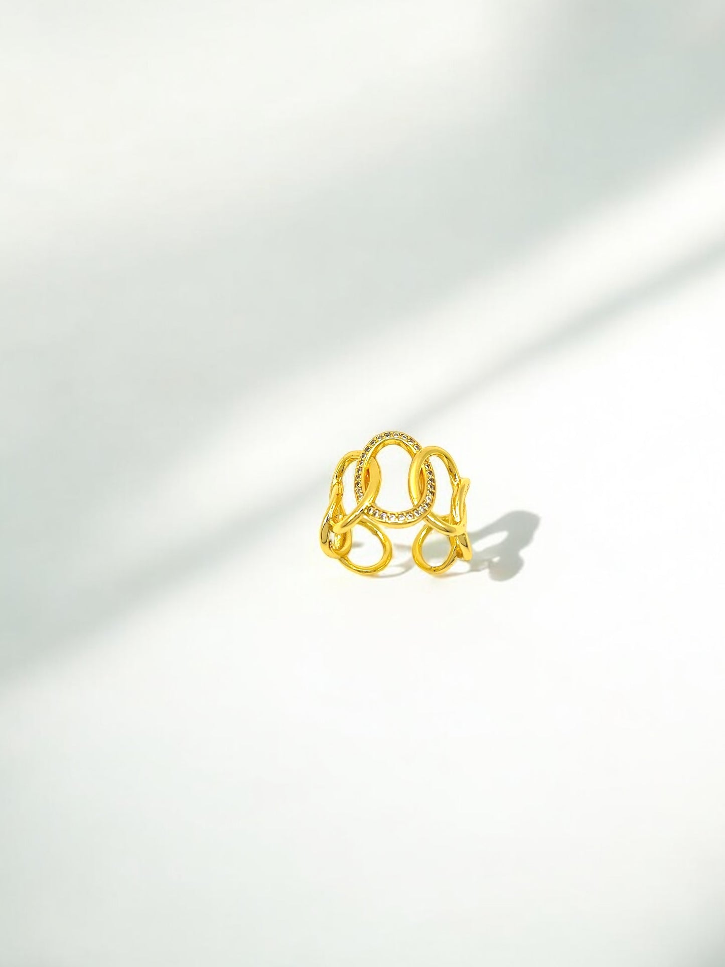 Looped Design Adjustable Ring A60