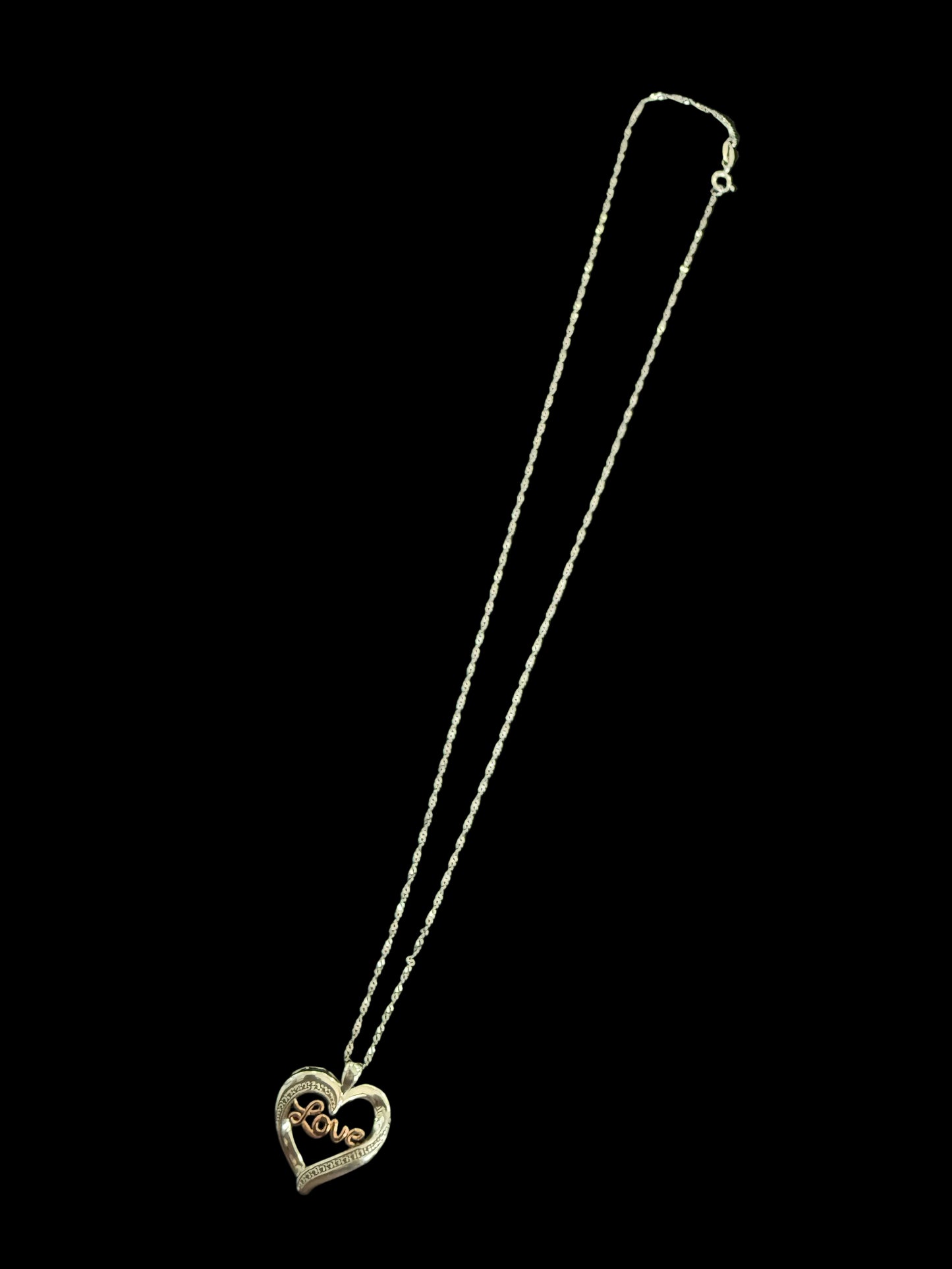Silver Love Necklace