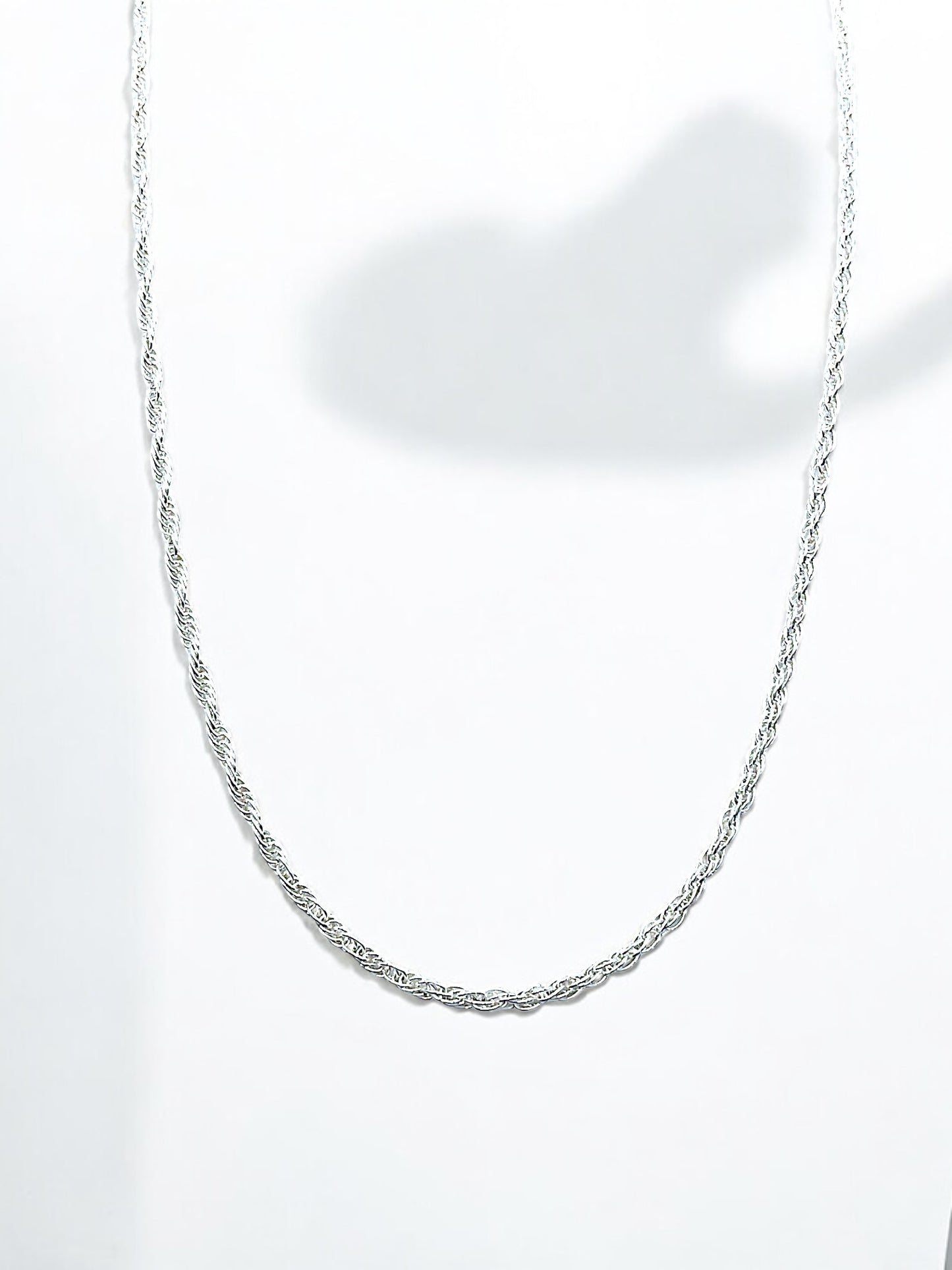 Silver Rope Chain Size 24" 3mm A159