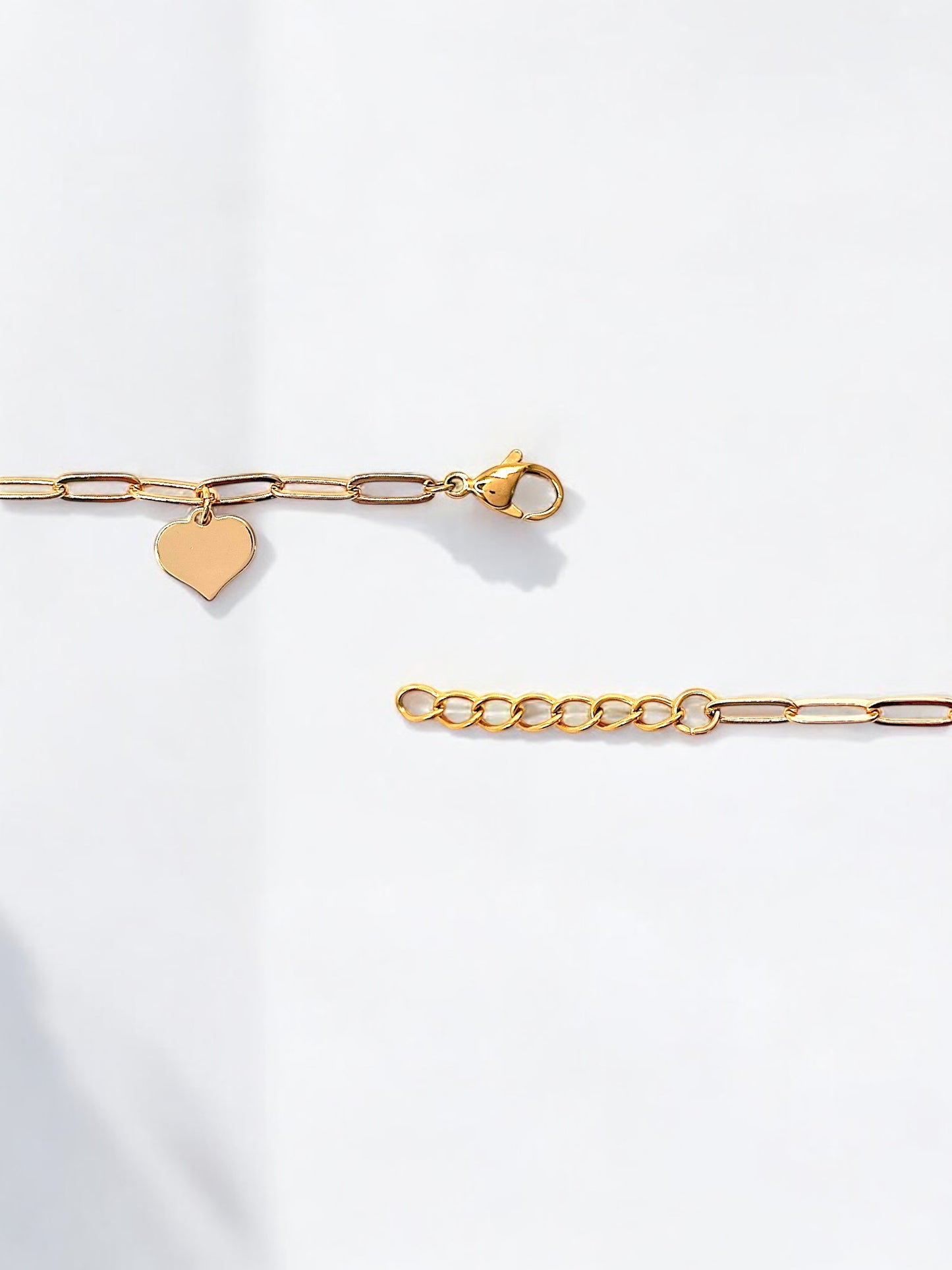 High Quality Paperclip Hearts Bracelet A127