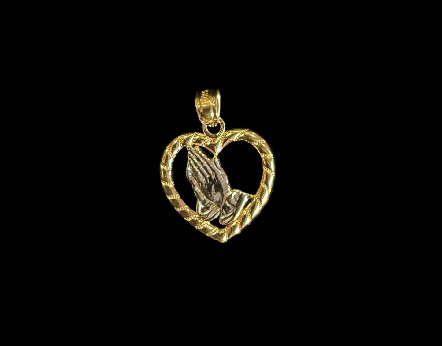 Praying Heart Pendant Charm