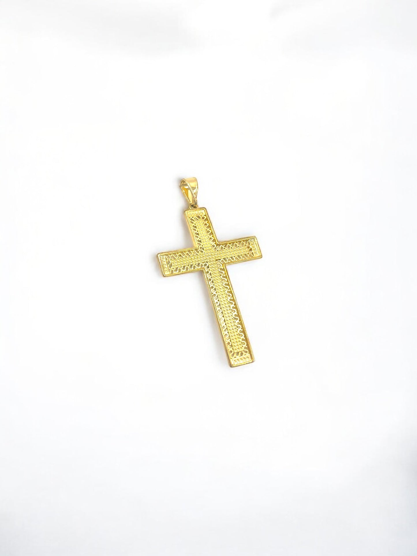 Two Tones Cross Pendant A183