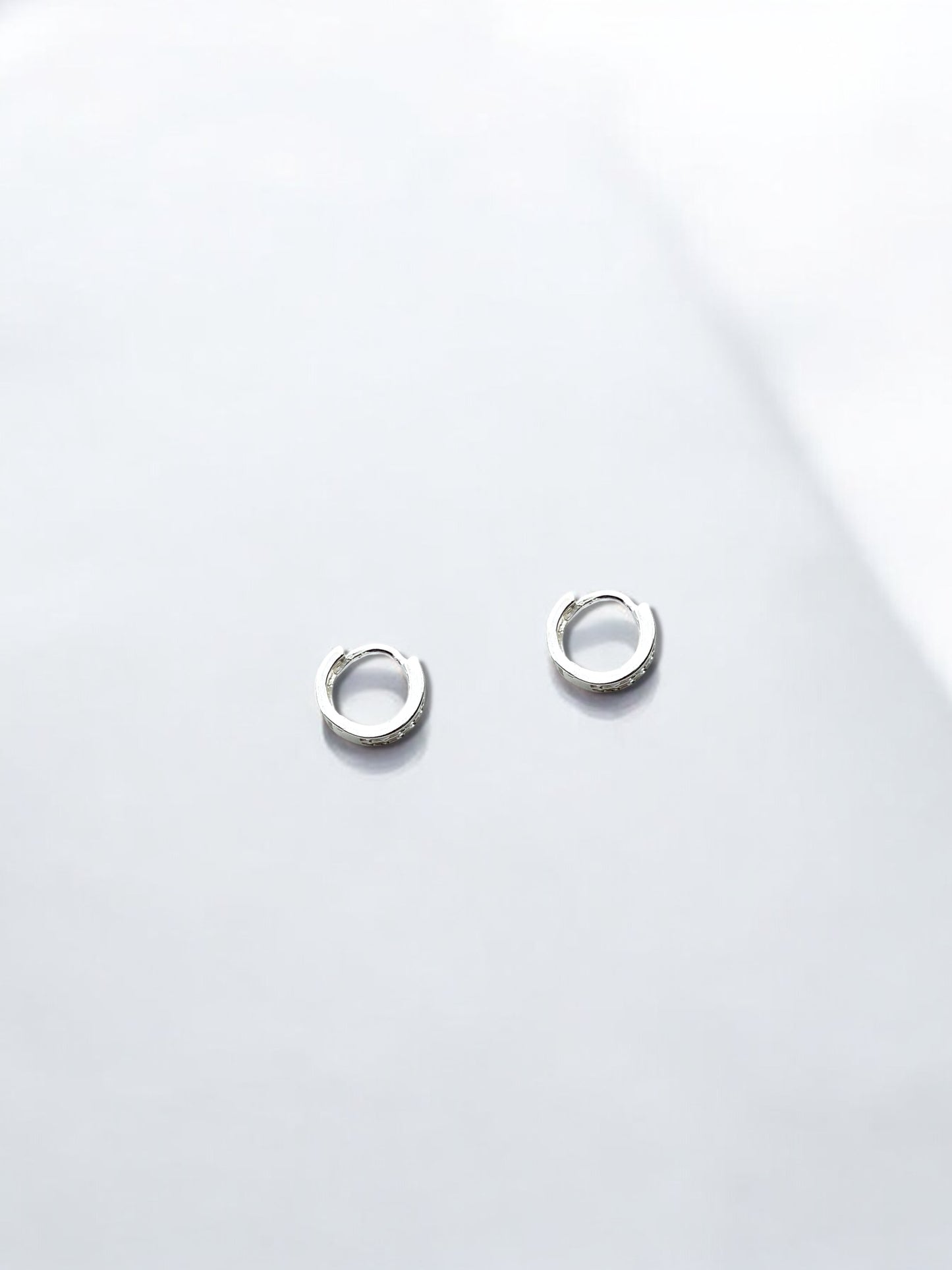 Silver Small Hoop Earrings A45