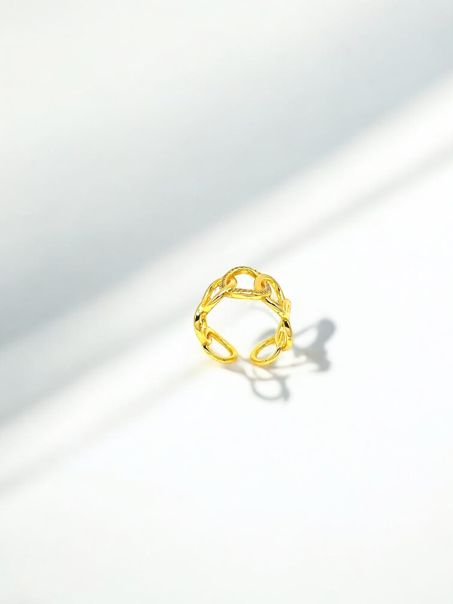 Looped Design Adjustable Ring A60