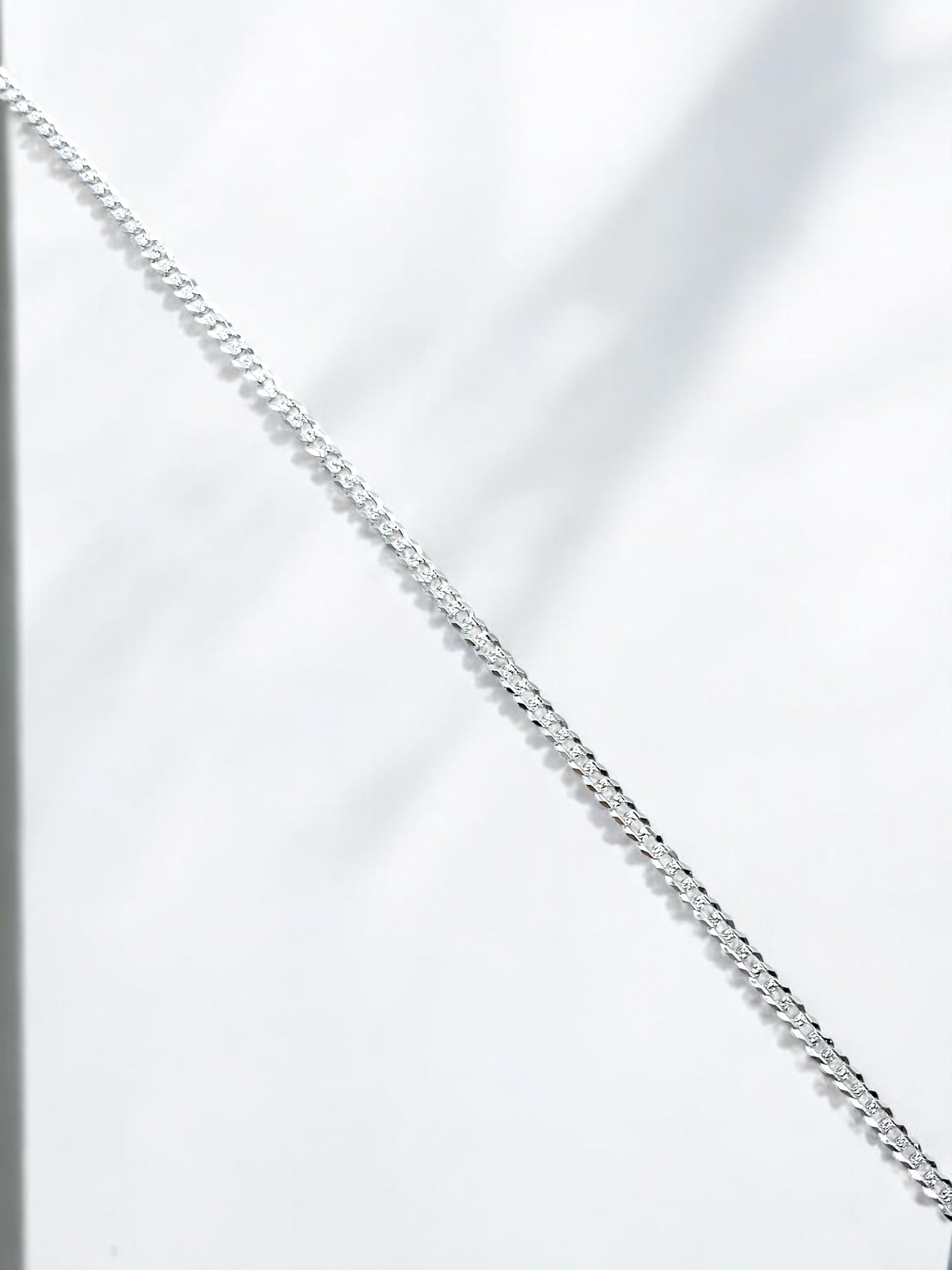 Silver Cuban Chain Size 22" 4mm A162