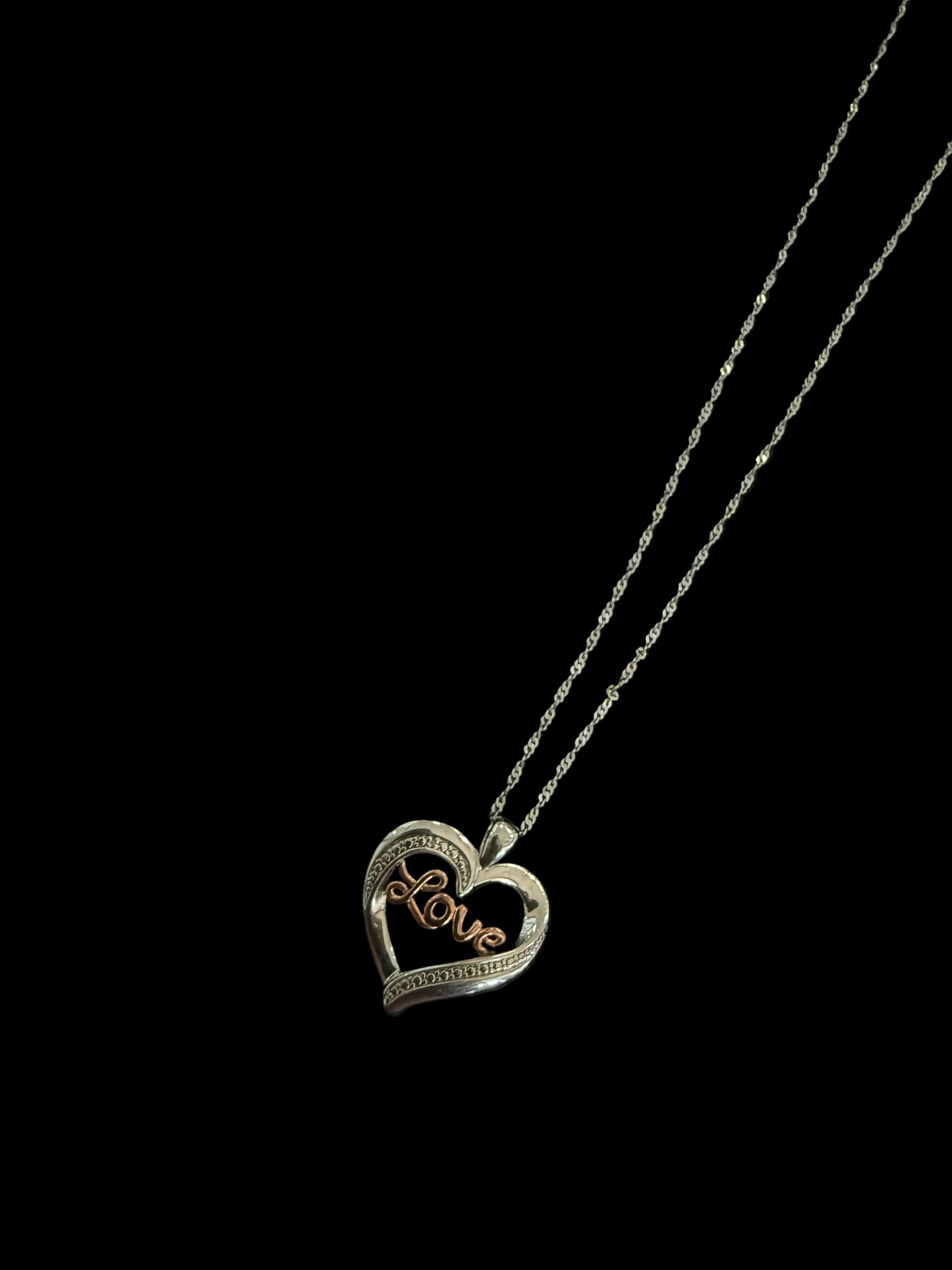 Silver Love Necklace