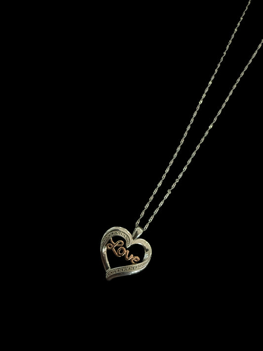 Silver Love Necklace