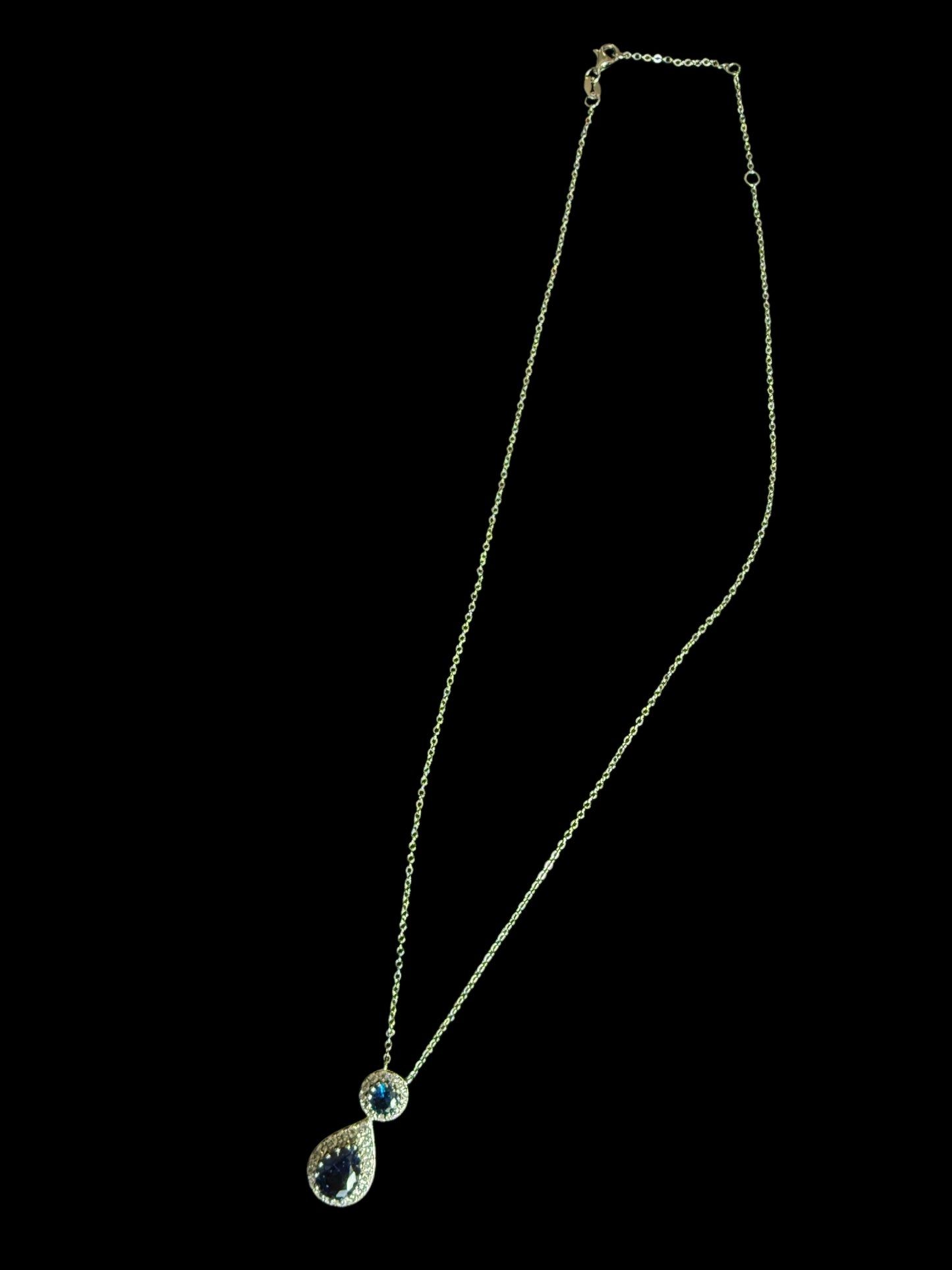 Royal Blue Teardrop Necklace