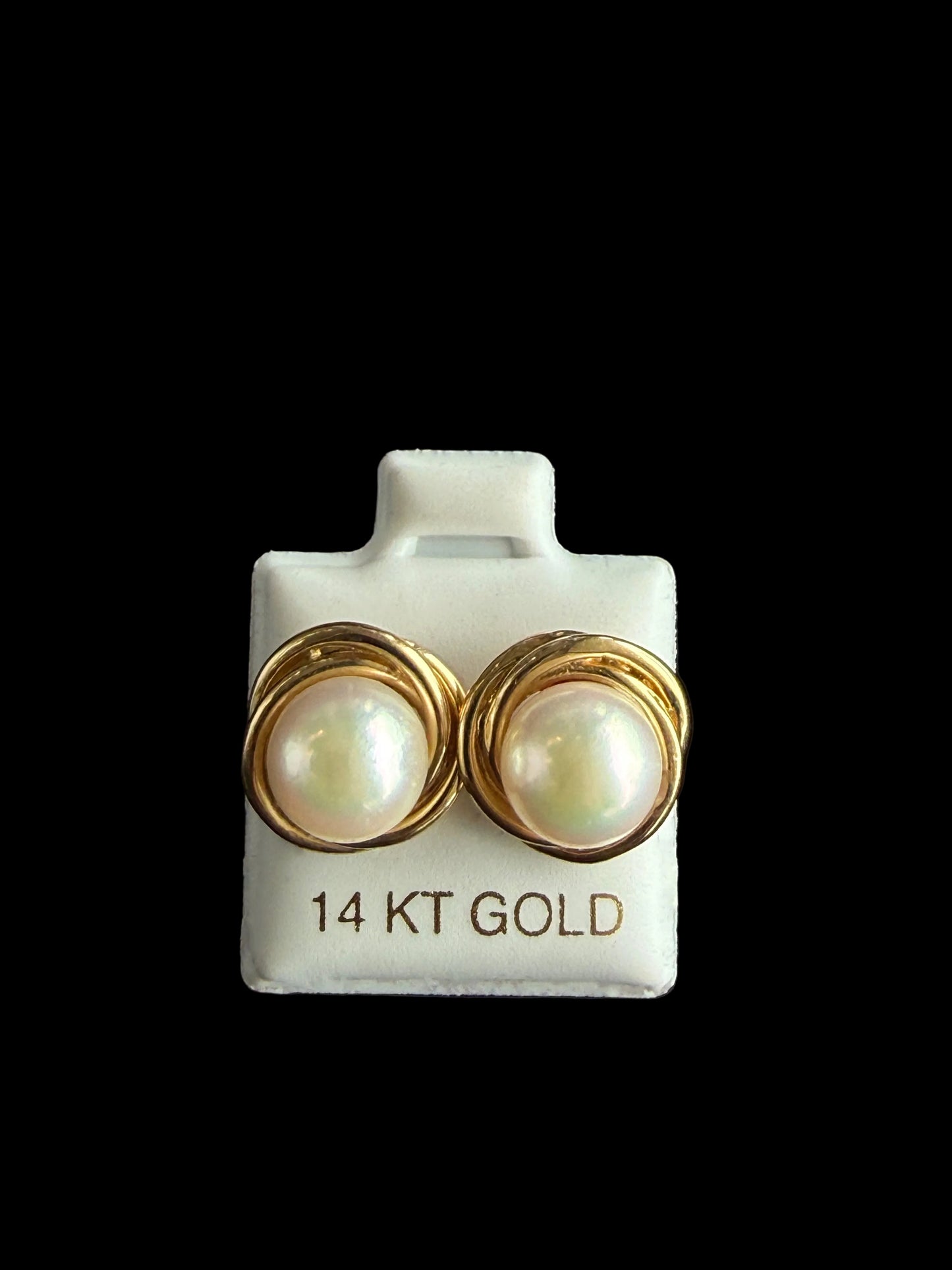Vintage Mabe Pearl Earrings